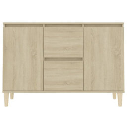 Walplus Sideboard Sonoma Oak 101X35X70 Cm Engineered Wood - thumbnail 5