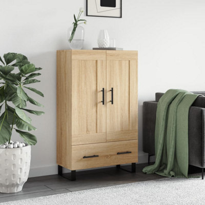 Walplus Highboard Sonoma Oak 69.5X31X115 Cm Engineered Wood - image 1