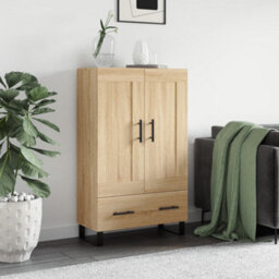 Walplus Highboard Sonoma Oak 69.5X31X115 Cm Engineered Wood - thumbnail 1