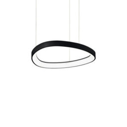 Ideal Lux Luminosa Gemini Integrated Led Pendant Ceiling Light Black 4350Lm 4000K - thumbnail 1