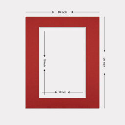 Ak Frames 20X16 Crimson Picture Mounts To Fit 15X10 Aperture Size - Mount Board Only (No Frame Included) - thumbnail 3