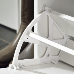 Sobuy Fsr98-L-W, Shoe Storage Bench With Cushion - Shoe Rack & Cabinet With Flip Drawers,white,w65Xd23Xh82 - thumbnail 6
