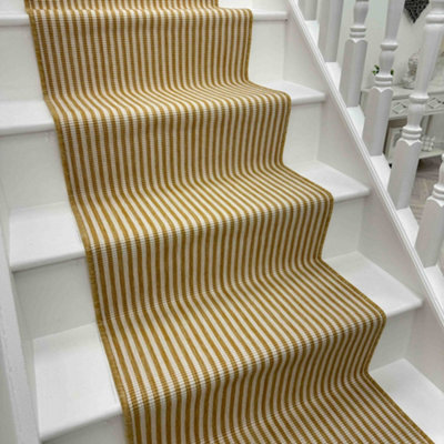 Pinstripe Stair Runner - Reversible, Durable & Hardwearing Carpet For Stairs & Staircases, Multiple Lengths - image 1