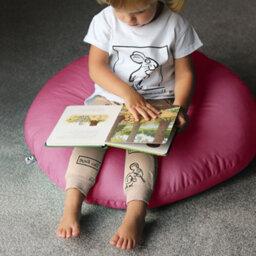 rucomfy Beanbags Rucomfy Indoor Or Outdoor Bean Bag For Kids - Cerise Pink Smarty Floor Cushion Seat