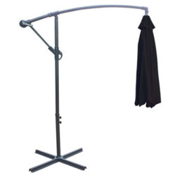 Sundaze 3M Black Banana Parasol Cantilever Hanging Parasol Umbrella With Crank Function, Base Weights - thumbnail 6