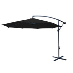 Sundaze 3M Black Banana Parasol Cantilever Hanging Parasol Umbrella With Crank Function, Base Weights - thumbnail 3