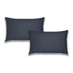 Catherine Lansfield Brushed Cotton Standard Pillowcase Pair Navy Blue - thumbnail 3