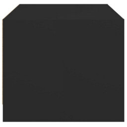 Berkfield Coffee Table With Glass Doors Black 68X50X42 Cm - thumbnail 7