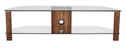 Alphason Century Tv-Stand Walnut Look/glass, 1500mm - thumbnail 1