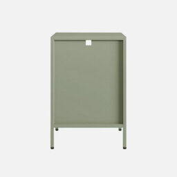 Sweeek - Bedside Table Industrial-Style Steel Soho Light Green 35X35X52 Cm - thumbnail 4