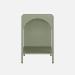 Sweeek - Bedside Table Industrial-Style Steel Soho Light Green 35X35X52 Cm - thumbnail 3