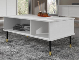 Arte Modern Sherwood Coffee Table In White W1100mm X H450mm X D550mm - thumbnail 2