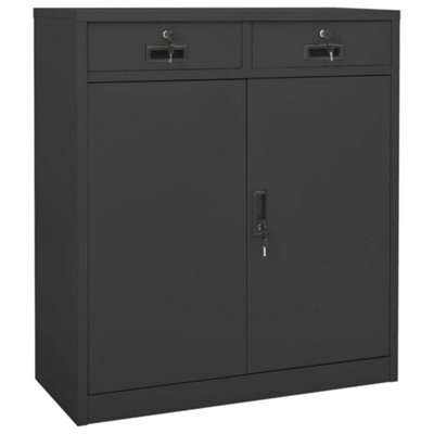 Vidaxl Office Cabinet Anthracite 90X40X102 Cm Steel - image 1