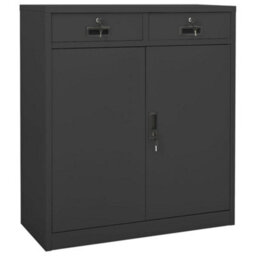 Vidaxl Office Cabinet Anthracite 90X40X102 Cm Steel