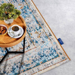 The Rugs Villeroy & Boch 1767 Indoor Outdoor Rug - Flat Woven Durable Polyester In Blue - thumbnail 5