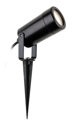 Luminosa Lighting Luminosa Tulsa Outdoor Wall & Spike Light Black Ip44, Gu10
