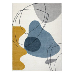 RugsX Carpet Fusion 7158 White Yellow Blue - Geometric, Modern, Abstract 240X330 Cm - thumbnail 2