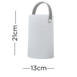Valuelights Daomu Integrated Led Colour Changing Rechargeable Ip44 Rated Outdoor White Lantern Table Lamp - thumbnail 7