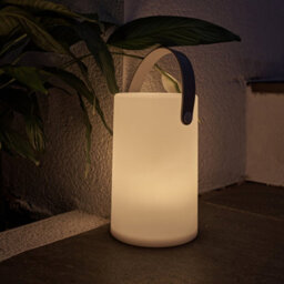 Valuelights Daomu Integrated Led Colour Changing Rechargeable Ip44 Rated Outdoor White Lantern Table Lamp - thumbnail 2