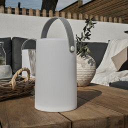 Valuelights Daomu Integrated Led Colour Changing Rechargeable Ip44 Rated Outdoor White Lantern Table Lamp - thumbnail 4