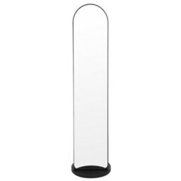 Living And Home Black Arched 360-Degree Rotating Full-Length Mirror, 40Cm Dia X 168Cm H - thumbnail 2