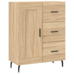 Berkfield Sideboard Sonoma Oak 69.5X34X90 Cm Engineered Wood - thumbnail 2