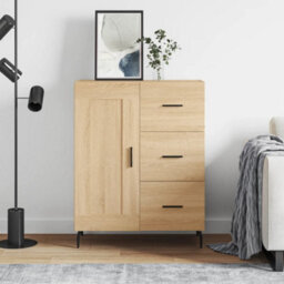 Berkfield Sideboard Sonoma Oak 69.5X34X90 Cm Engineered Wood - thumbnail 1