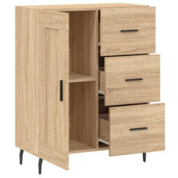 Berkfield Sideboard Sonoma Oak 69.5X34X90 Cm Engineered Wood - thumbnail 6
