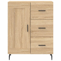 Berkfield Sideboard Sonoma Oak 69.5X34X90 Cm Engineered Wood - thumbnail 5