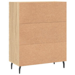 Berkfield Sideboard Sonoma Oak 69.5X34X90 Cm Engineered Wood - thumbnail 8