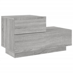 Vidaxl Bedside Cabinet With Led Lights Grey Sonoma 70X36X40.5 Cm - thumbnail 5