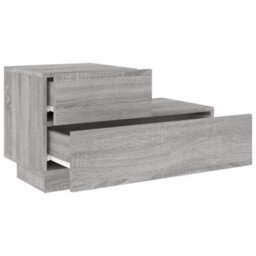 Vidaxl Bedside Cabinet With Led Lights Grey Sonoma 70X36X40.5 Cm - thumbnail 6