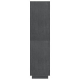 Berkfield Book Cabinet/room Divider Grey 80X35X135 Cm Solid Pinewood - thumbnail 6