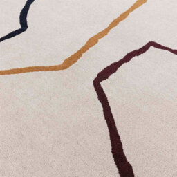 Multicoloured Modern Handmade Multi Abstract Wool Rug For Bedroom Living Room & Dining Room-120Cm X 170Cm - thumbnail 2