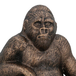 AB Tools Gorilla Ornament Statue Sculpture Cast Iron Home Decor Animal Jungle Monkey - thumbnail 4