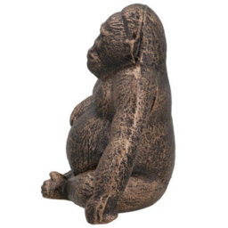 AB Tools Gorilla Ornament Statue Sculpture Cast Iron Home Decor Animal Jungle Monkey - thumbnail 6