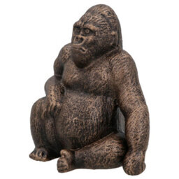 AB Tools Gorilla Ornament Statue Sculpture Cast Iron Home Decor Animal Jungle Monkey - thumbnail 3