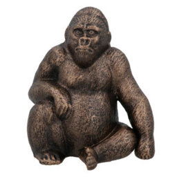AB Tools Gorilla Ornament Statue Sculpture Cast Iron Home Decor Animal Jungle Monkey - thumbnail 2
