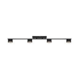 Nordlux Clyde 4-Rail Indoor Bedroom Living Dining Bathroom Spot Light In Black (Diam) 8.5Cm - thumbnail 6
