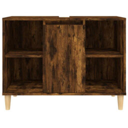 Walplus Sink Cabinet Smoked Oak 80X33X60 Cm Engineered Wood - thumbnail 6
