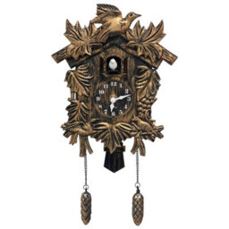Walplus Brown Vintage Cuckoo Wall Clock - Swinging Pendulum, And Classic Design Wall Clock For Bedroom, Livingroom And Kitchen - thumbnail 4
