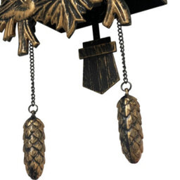 Walplus Brown Vintage Cuckoo Wall Clock - Swinging Pendulum, And Classic Design Wall Clock For Bedroom, Livingroom And Kitchen - thumbnail 6