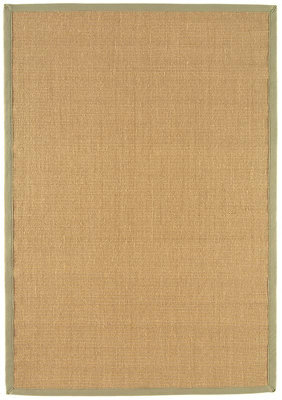 Beige Natural Modern Plain Easy To Clean Bordered Plain Rug For Dining Room Bedroom And Living Room-200Cm X 300Cm - image 1