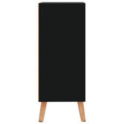 Berkfield Sideboard High Gloss Black 60X30X72 Cm Engineered Wood - thumbnail 4