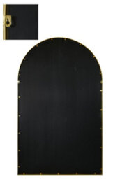"Mirroroutlet Arcus - Gold Full Length Framed Arched Leaner Wall Garden Outdoor Mirror 75"" X 47"" (190X120Cm)" - thumbnail 4