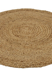 Melrose Modern Style Rugs Relay Natural Round Jute Hardwearing Durable Indoor Circular Style Area Living Room 10mm Pile Height 133X133Cm - thumbnail 7