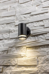 CGC Lighting Cgc Black Down Outdoor Wall Light Clear Ring Diffuser Modern Design Garden Patio Outside Door Terrace Gu10 Ip54 Weatherproof - thumbnail 7