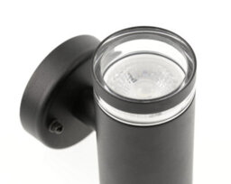 CGC Lighting Cgc Black Down Outdoor Wall Light Clear Ring Diffuser Modern Design Garden Patio Outside Door Terrace Gu10 Ip54 Weatherproof - thumbnail 3