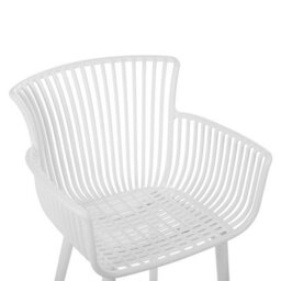 Beliani Set Of 4 Garden Chairs Pesaro White - thumbnail 8