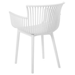 Beliani Set Of 4 Garden Chairs Pesaro White - thumbnail 7